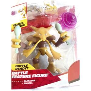 Pokémon Alakazam 4.5" Battle Feature Figure Deluxe Action Battle Ready Jazwares